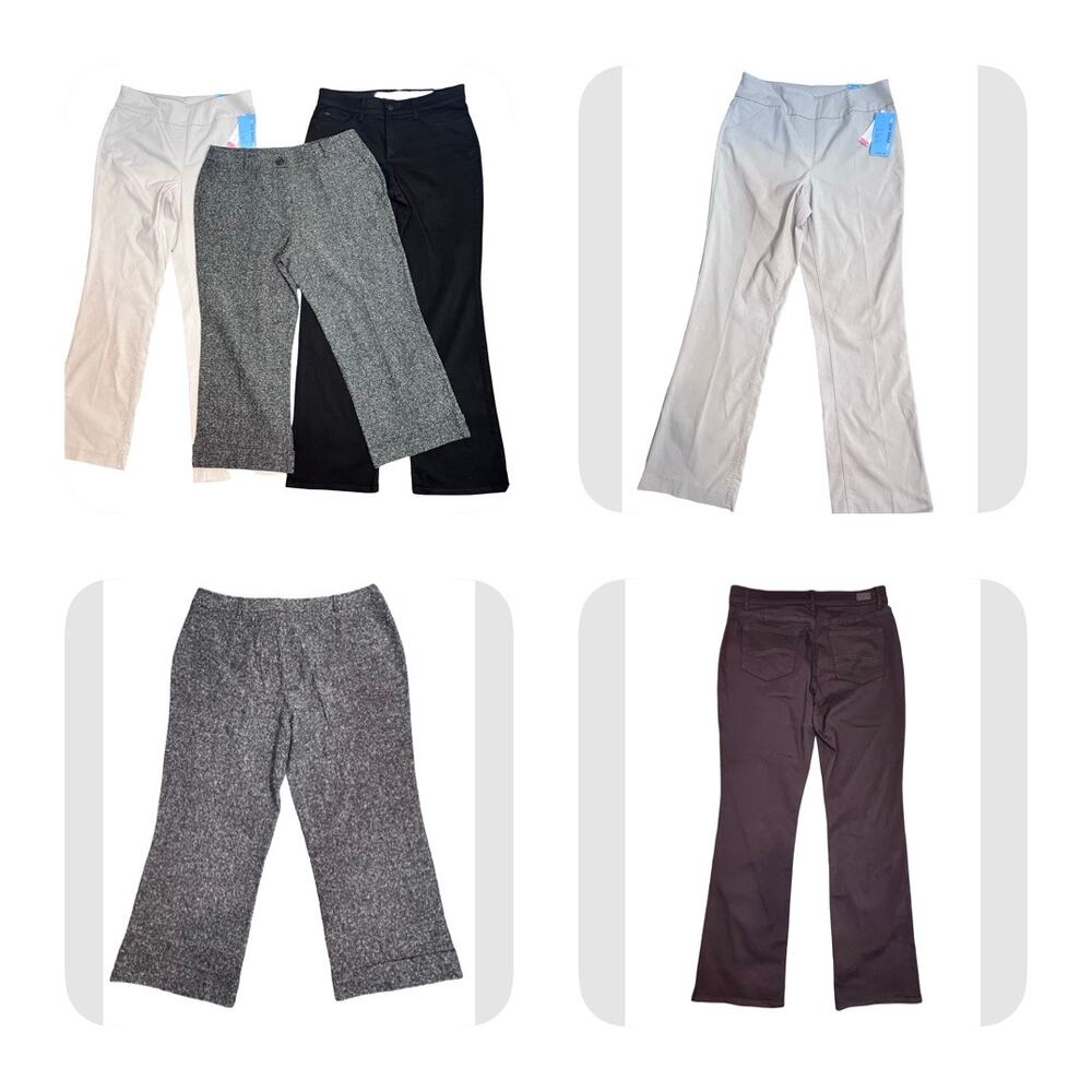 Westbound NWT Khaki Pants New York Co NWT Black capris Lee Black Slacks 12 LOT